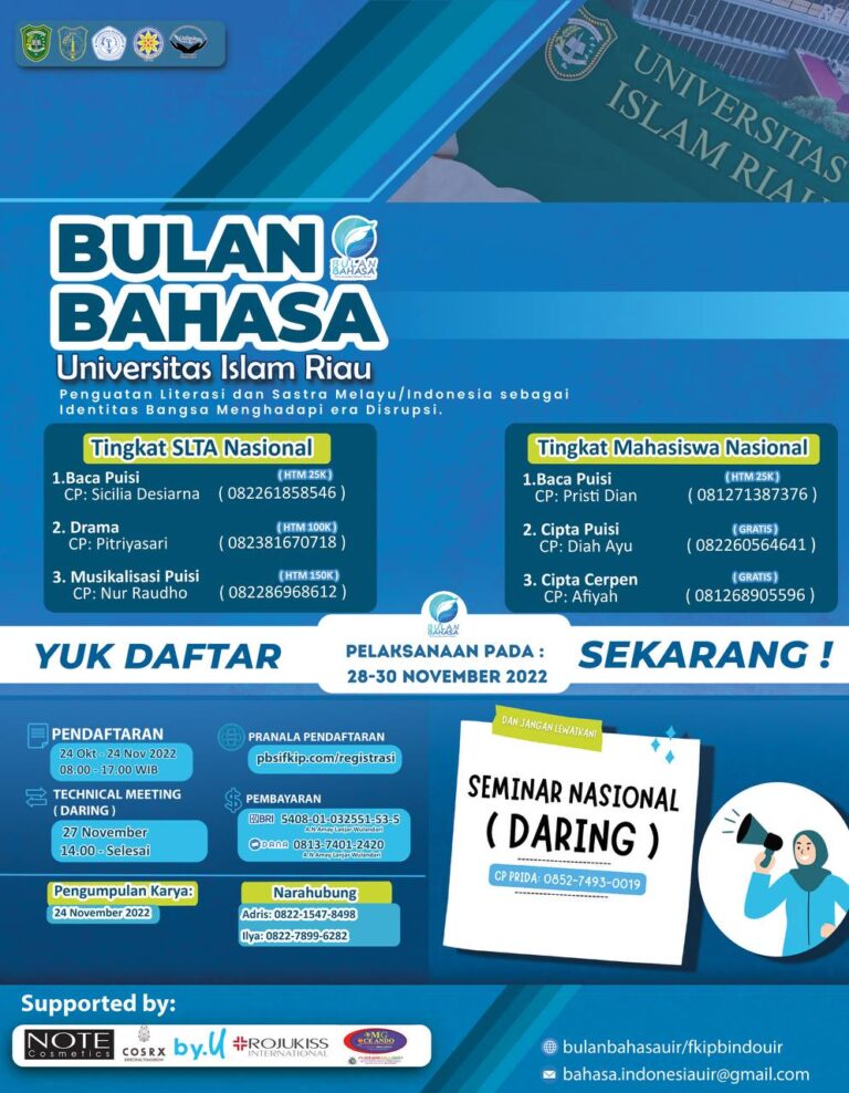 Bulan Bahasa UIR Tahun 2022