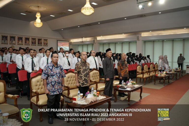 Diklat Prajabatan Bagi Dosen dan Pegawai Angkatan 3 Tahun 2022 UIR
