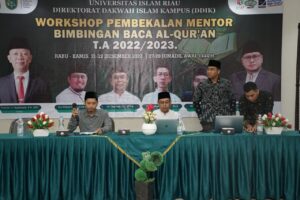 Workshop Pembekalan Mentor Bimbingan Baca Al-Quran oleh DDIK UIR TA 2022/2023