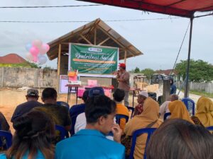 PMM Inbound UIR Kegiatan Sosial Bangun Posyandu di Kelurahan Tuah Karya Pekanbaru